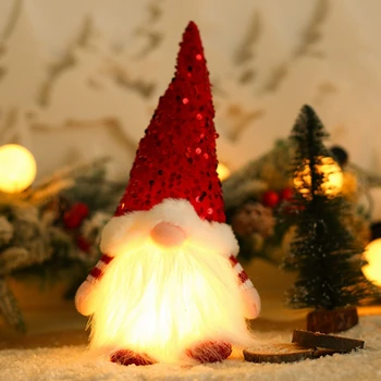 1 Bucata LED aprins Christms Papusa Elf Pitic Cu Lumina LED-uri Pentru Home Crăciun Crăciun Anul Nou 30Cm Decor de Crăciun
