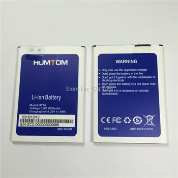 100% original, baterie HOMTOM HT16/HT16 pro baterie de 3000mAh calitate Original baterie telefon Mobil Original de calitate