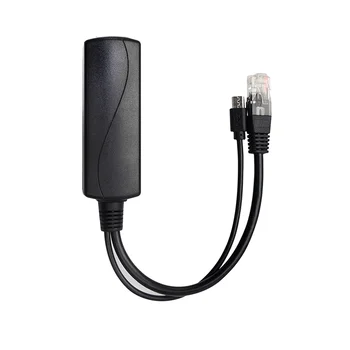 100M PoE Splitter 5V 2.4 a IEEE802.3Af PoE Splitter Cablu Micro-USB Interfață pentru Raspberry Pi