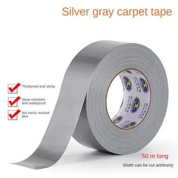 10M Super Lipicios Pânză Adezivă Covorul Impermeabil Benzi de Înaltă Viscozitate Argintiu Gri Adeziv Decor Acasă