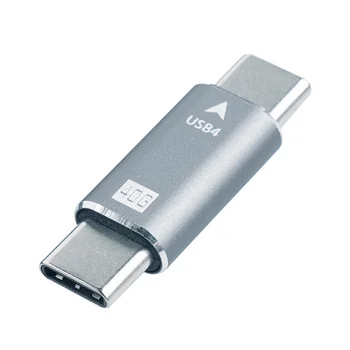 1BUC 40Gbps de Tip C Adaptor USB 4.0 mascul la Mascul Sincronizare de Date Cablu de Extensie Conector USB-C de Tip C Adaptor de Înlocuire
