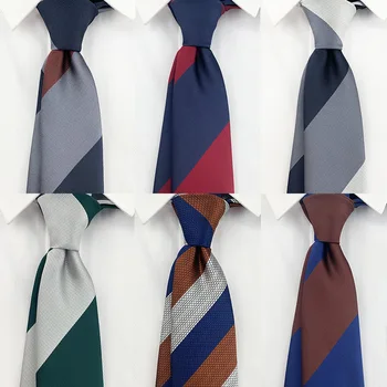 2024 Noul Domn Britanic Solid Stripe Tie Costum Camasa Accesorii 8cm Jacquard Oameni de zi cu Zi de Îmbrăcăminte Cravata Petrecere de Nunta Cadou