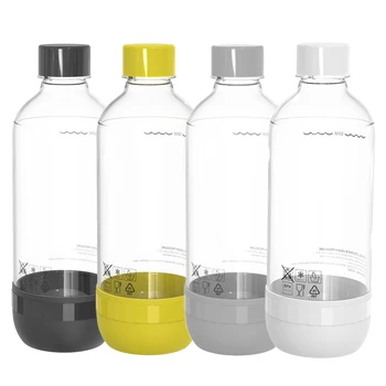 4 buc de 1 L - BPA-Free - Reutilizabile - În PET - pentru Masina de Sifon