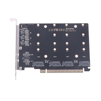 4 Port M. 2 PCIE Adaptor PCIE NVMe SSD M. 2 SSD de unitati solid state 2280 2260 2242 2230 PCIE