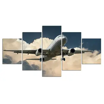 5Pcs Nori de Călătorie de Avion Decor Panza de Perete Decor Acasă Nu Încadrată 5 Panoul de Cameră Decor Poze Picturi Poster 5 Bucati de Artă
