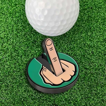 Amuzant Degetul Mijlociu Golf Ball Marker Cadouri De Metal Detașabil Golf Caps Clipuri Minge De Golf Poziția Marca Jucător De Golf