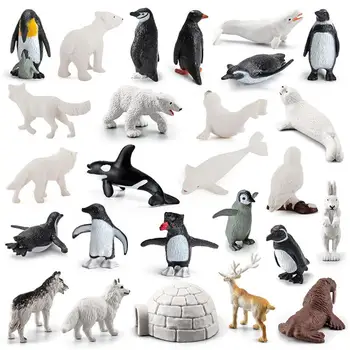Animale Arctice Figurine Robust Animal Arctic Sea Figurine Pentru Copii Portabil Animale, Figurine Pentru Copii, Jucarii Educative