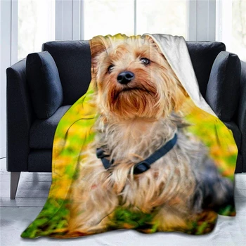Animale de Companie Drăguț Câine de Imprimare 3D Arunca Pături lenjerie de Pat Canapea Acasă Decorare Birou de Turism pui de Somn husă de Pilotă Sherpa Ponderat Pătură