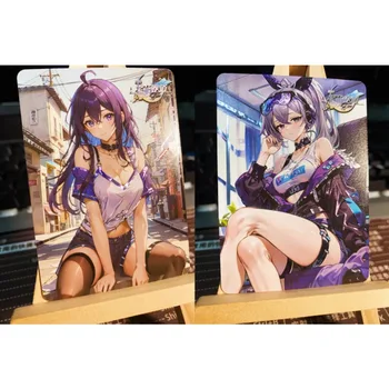 Anime populare jocuri rare Genshin Impact Beelzebul Rem sexy frumusete de colectare carduri flash băiat hobby-uri, jucarii cadouri de ziua de nastere