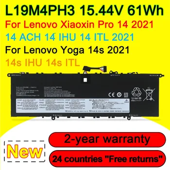 Baterie Laptop Pentru Lenovo Xiaoxin Pro 14 ACH IHU ITL 2021 Yoga 14 1HU 1TL L19C4PH3 L19D4PH3 L19M4PH3 5B10Z49518 15.44 V 61Wh
