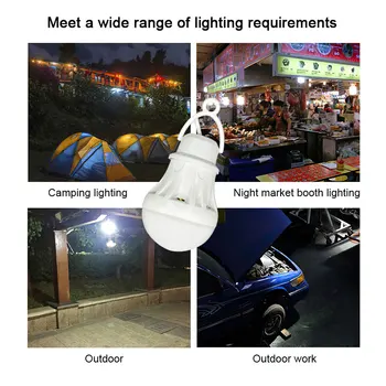 Bec LED Portabil Camping Light Mini Bec 5V Putere de Lumină de Carte de Studiu pentru studenții Lampa de Masa în aer liber, Pescuit Iluminat