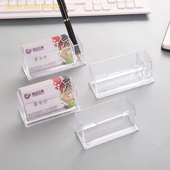Clar Birou Raft Cutie De Depozitare Display Stand Din Plastic Transparent Desktop Titularul Cardului De Afaceri Locul Titularului Cardului