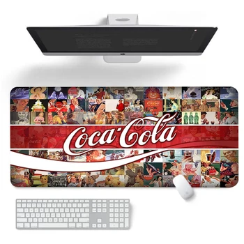 Cocas Cola Mouse Pad Mese De Calculator De Birou Mat Deskpad Tastatura Gaming Rogojini Xxl Mousepad Anime Gamer Cabinet Playmat Deskmat Tampoane