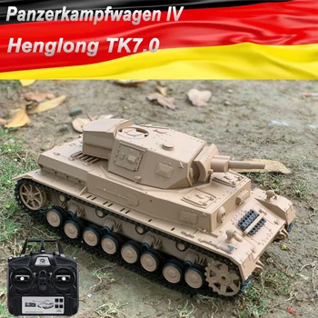 Control de la distanță Tanc Greu DE Panzer IV 1/16 Scară RC Război Luptă Vehicul Militar Fum de Fotografiere Efect de Sunet de Colectare