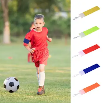 Căpitanul Echipei De Fotbal Banderola De Fixare Bandă Design Luminos De Culoare Non-Alunecare Textura Moale Reglabile Copii Sport Baschet Banderola De Căpitan