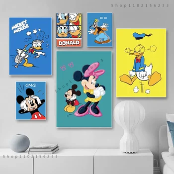 Desene animate Disney Canvas Tablouri Clasic Anime Donald Duck Postere si Printuri de Arta de Perete Poze Decor Camera pentru Copii Decor Acasă