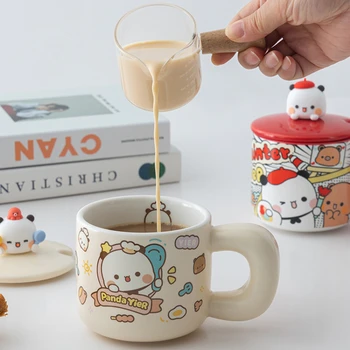 Ediție Limitată Drăguț Panda Mică Yier Bubu Mic Dejun Ceașcă De Ovăz Cupe De Creație Ceramică Lapte Ceașcă De Ceai Marca Cesti De Cafea Cadou De Ziua De Nastere