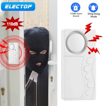 ELECTOP 108dB Deschidere Ușă Senzor Anti-furt Ferestrei Deschise Ușile Închise Detectoare de Alarmă Acasă Inteligent de Protecție de Securitate Alarme Set