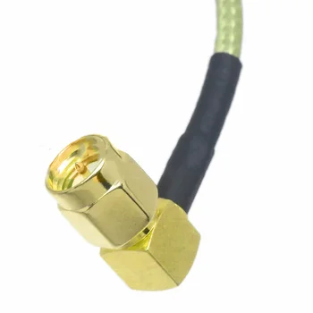 Fir Cablu Adaptor 6 inch BNC la SMA Piuliță Peretele de sex Masculin la Feminin Unghi Drept RG316 Înlocuire Converter Durabil