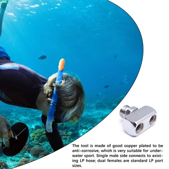 Furtun Scufundări Scuba Regulator De Sex Feminin Accesorii Adaptor Snorkeling Articulațiilor Înlocuire Conectori În Aer Liber Subacvatice