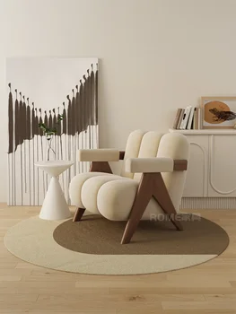 Ji Ji Feng living singură persoană scaun de designer de dormitor canapea scaun Japoneze crema de vânt balcon cu șezlong