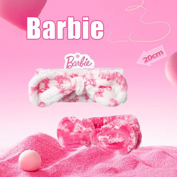 Kawali MINISO Barbie Scrisoarea Imprimate banda de Susținere Accesorii de Par Bowknot Pălării Roz Fete Drăguț Cadou Cadou de Ziua de nastere Pentru Prietena