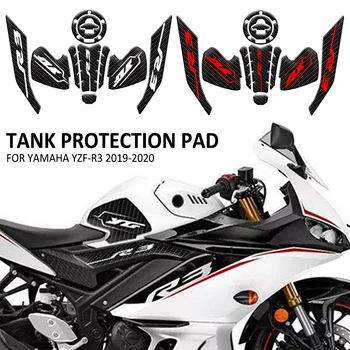NOU Pentru Yamaha YZF-R3 YZFR3 YZF R3 2019 2020 Motocicleta Anti-Alunecare de Combustibil Rezervor de Ulei Pad pentru Genunchi de pe Partea de Prindere Decal Autocolant Protector Tampoane