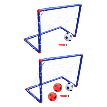 Obiectiv de fotbal pentru Copii pentru Curte Portabil de Fotbal Plase și Mingea de Fotbal Goal Post de Interior de Exterior Jucarii de Echipamente de Formare