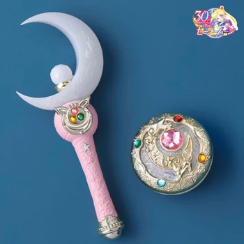 Original Bandai Sailor Moon Star Moon Figura Stick Strălucitor Miracol Serie De Cosplay Prop Anime Tsukino Usagi Kawaii Luminos Model