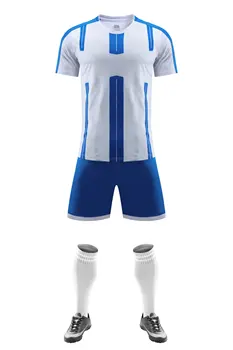 Personalizat En-Gros De Înaltă Calitate Ultimul Design Baieti Tricou De Fotbal Pentru Copii Fotbal A Stabilit Respirabil Uniforme De Fotbal De Formare Sport Uzura
