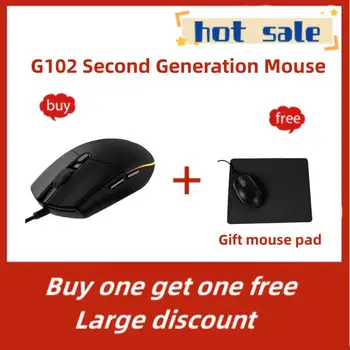 Potrivit Pentru G102 Doua Generație Mouse-ul Internet Bar RGB Mouse de Gaming de Afaceri de Birou cu Fir Mouse-ul Mouse-ul de Birou