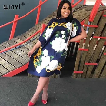 Rochii Imprimate Pentru Femei 2020 Design De Moda Rochie Vrac Batwing Maxi Lung Femme Vestidos Vara Toamna Partid Rochie Eleganta