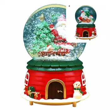 Rotirea Design Minunat Muzică de Crăciun Copac globuri de Zăpadă Decor pentru Birou