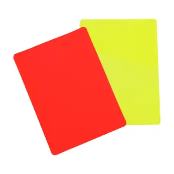 Roșu Cartonașe Galbene 2 buc Fotbal Penalty Card de Arbitru de Fotbal Card de Fotbal Profesionist, Roșu Și Galben Card Multifunctional Sport