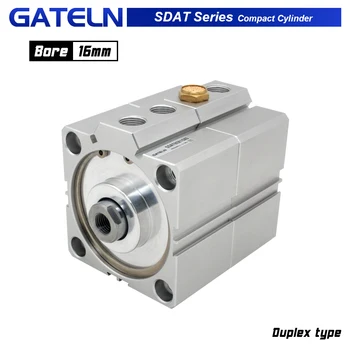 SDAT16 serie tip Duplex cu Dublu efect pneumatic compact aer cilindri și 16 mm la 5 10 15 20 25 30 35 40 45 50 mm strok