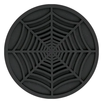 Silicon de Păianjen Suporturi pentru Bauturi - 6 Pack Design Unic Spider suport de Pahare, 4Inch Negru Coaster Set,Negru