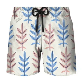 Simplu Tropice Planta Graphic pantaloni Scurti Barbati 3D Tipărite de costume de Baie homme 2023 Hawaii Beach Shorts Pantaloni Vara Rece Trunchiuri de Înot