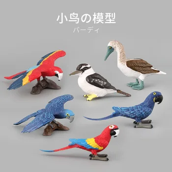 Simulare Mini Papagal Pasăre Figura Model Animal Figurina Decor Acasă În Miniatură Grădină Zână Accesorii Decor Modern Statuie
