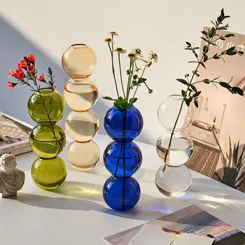 Stil Nordic Bubble Vaza Decor Hidroponice Aranjament de Flori în Camera de zi Sticlă Ornament Acasă Decorare Camera Accesorii