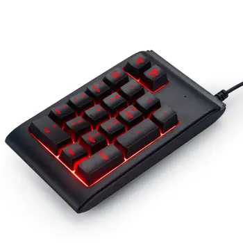 Trei Culori RGB cu iluminare din spate USB Tastatura cu Fir rezistent la apa tastatura numerică Tastatura Numerică Mini tastatura Numerică Digital Multifunctional Tastatura