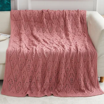 Tricotate Arunca Pături pentru Canapea și Pat Confortabil Moale Tricot Pătură Ușoară Decorative Pături Fermă Cald Țesute Pătură