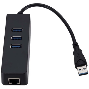 USB3.0 Gigabit Ethernet Adapter 3 Porturi USB La Rj45 Lan placa de Retea Pentru Desktop Mac