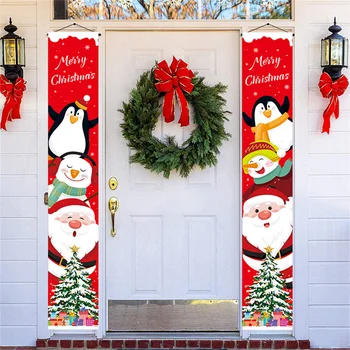 Ușa De Crăciun Banner Moș Crăciun Crăciun Fericit Decoratiuni Cuplete Acasă De Crăciun Ornament Crăciun Crăciun Cadou 2024 Anul Nou