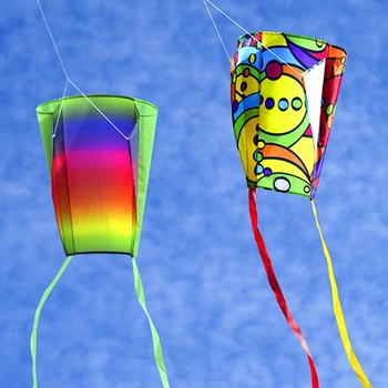 Ușor Zbura Colorate Rainbow Zmeu Distracție în aer liber Sporturi de Plaja Copii Adulți în aer liber Zbor Jucarie Floare Părinte-copil, Jucarii Educative