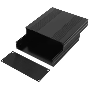 Y1UB Tip Split Aluminiu Negru DIY Proiect Electronic Cabina de 145x54x150mm